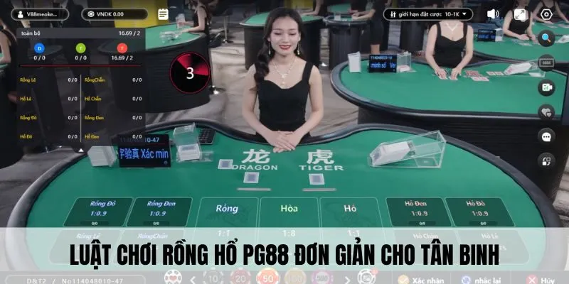 Luật chơi rồng hổ PG88 đơn giản cho tân binh
